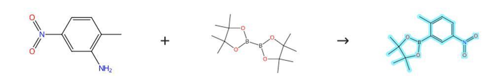 2-甲基-5-硝基苯硼酸频那醇酯的合成路线