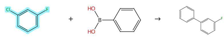 3-氯氟苯和芳基硼酸的偶联反应