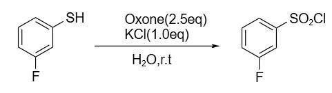 3-氟苯磺酰氯反应式