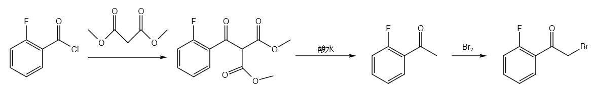 2-溴-2'-氟苯乙酮合成路线