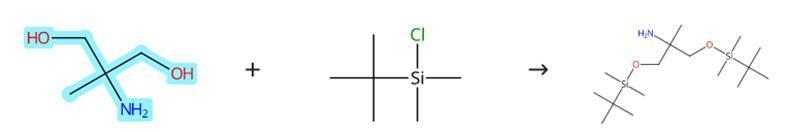 2-氨基-2-甲基-1,3-丙二醇的硅烷保护反应