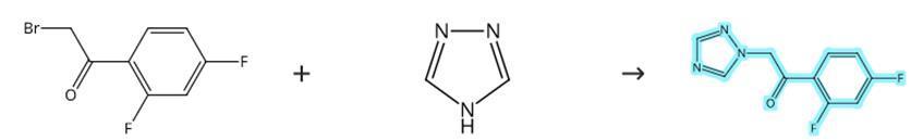 2'4'-二氟-2-[1-(1H-1,2,4-三唑基)]苯乙酮的合成路线