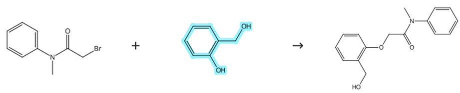 水杨醇参与的亲核取代反应