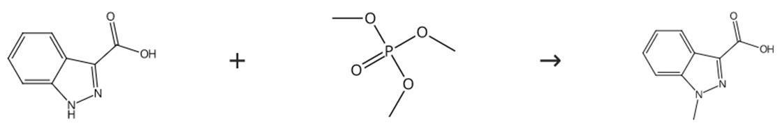 图2 1-甲基-3-吲唑甲酸的合成路线