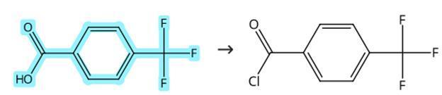 4-三氟甲基苯甲酸的酰氯化反应