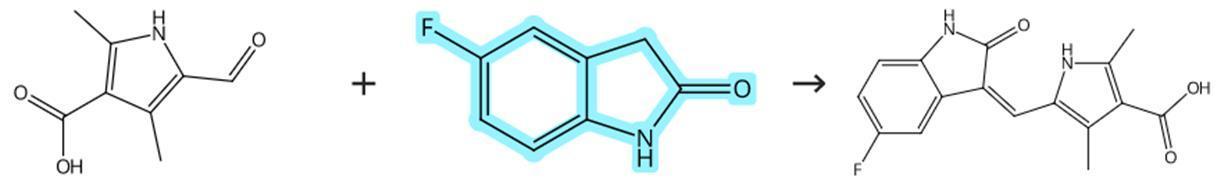 5-氟吲哚-2-酮参与的缩合反应