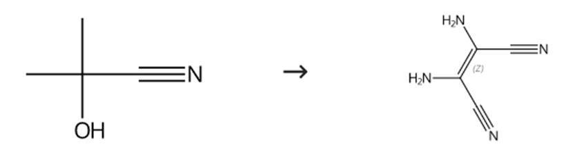 图1二氨基马来腈的合成路线