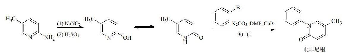 吡非尼酮的合成路线