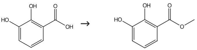 2,3-二羟基苯甲酸的酯化反应