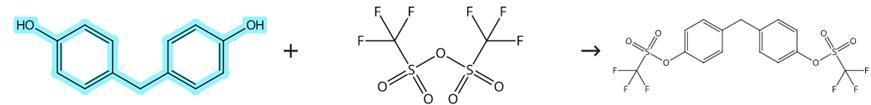 4,4'-二羟基二苯甲烷的三氟甲磺酸化