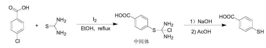 4-巯基苯甲酸合成路线