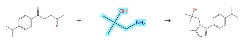 1-氨基-2-甲基-2-丙醇的缩合反应