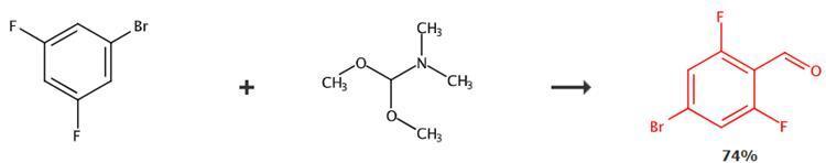 4-溴-2,6-二氟苯甲醛的合成路线