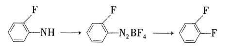 2,3-二氟溴苯的合成反应式