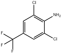 2,6-二氯-4-三氟甲基苯胺的结构式