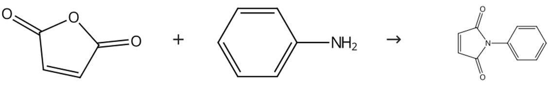 图1 N-苯基马来酰亚胺的合成路线