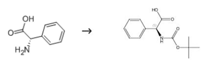 L-苯甘氨酸的氨基保护反应