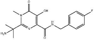 2-(1-AMINO-1-METHYLETHYL)-N-(4-FLUOROBENZYL)-5-HYDROXY-1-METHYL-6-OXO-1,6-DIHYDROPYRIMIDINE-4-CARBOXAMIDE