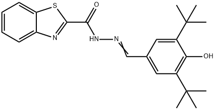 2-Benzothiazolecarboxylic acid, 2-[[3,5-bis(1,1-dimethylethyl)-4-hydroxyphenyl]methylene]hydrazide