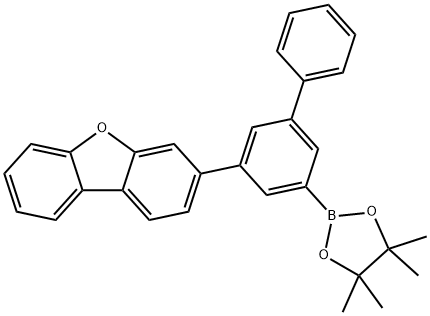 2-(5-(dibenzo[b,d]furan-3-yl)-[1,1'-biphenyl]-3-yl)-4,4,5,5-tetramethyl-1,3,2-dioxaborolane  