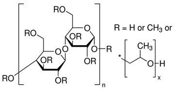 The molecular structure of hydroxypropyl methyl cellulose