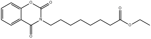 8-(2,4-dicarbonyl-2H-benzo[e][1,3]oxazine-3(4H)-yl)octanoic acid ethyl ester