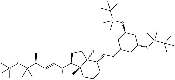 ((1R,3R)-5-((E)-2-((1R,3aS,7aR)-1-((2R,5S,E)-5,6-dimethyl-6-(trimethylsilyloxy)hept-3-en-2-yl)-7a-methyldihyChemicalbookdro-1H-inden-4(2H,5H,6H,7H,7aH)-ylidene)ethylidene)cyclohexane-1,3-diyl)bis(oxy)bis(tert-butyldimethylsilane)