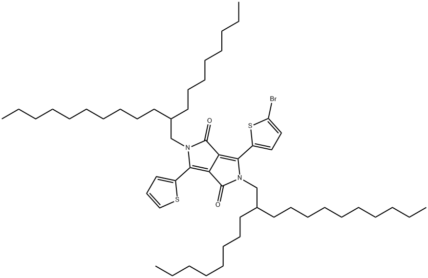 3-(5-溴噻吩基)-2,5-双(2-辛基十二烷基)-6-噻吩基吡咯并[3,4-c]吡咯-1,4(2H,5H)-二酮