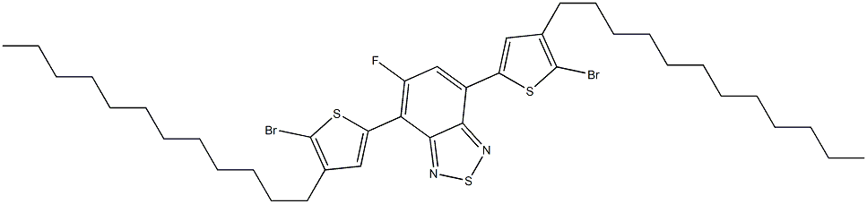 4,7-双(5-溴-4-十二烷基噻吩-2-基)-5-氟苯并[c][1,2,5]噻二唑