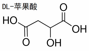 dl-苹果酸 分子结构式