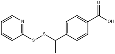 4-(1-(pyridin-2-yldisulfaneyl)ethyl)benzoic acid
