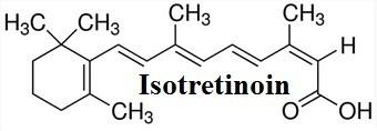 Structure formula of Isotretinoin