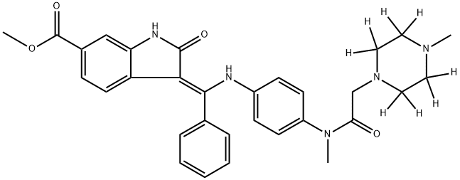 6-Heptenoic acid, 7-[3-(4-fluorophenyl)-2,3-dihydro-1-(1-methylethyl)-1H-indol-2-yl]-5-hydroxy-3-oxo-, methyl ester structure