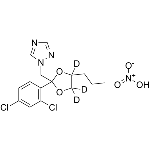 Propiconazole-d3 HNO3 (dioxolane-4,5,5-d3)(mixture of diastereomers)赛可锐 现货 质谱代谢 同位素示踪2699607-26-4