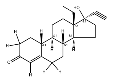 (-)-Norgestrel-2,2,4,6,6,10-d6赛可锐 现货 质谱代谢 同位素示踪2376035-98-0