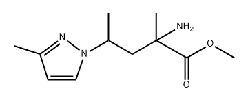 1H-Pyrazole-1-propanamide, α-(cyclopropylamino)-α,5-dimethyl- structure
