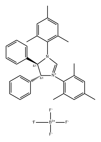 (4R,5R)-1,3-二(均三甲苯基)-4,5-二苯基-4,5-二氢-1H-咪唑-3-鎓 四氟硼酸盐/372517-11-8