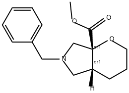rel-(4aS,7aS)-6-苄基六氢吡喃并[2,3-c]吡咯-7a(2H)-羧酸甲酯