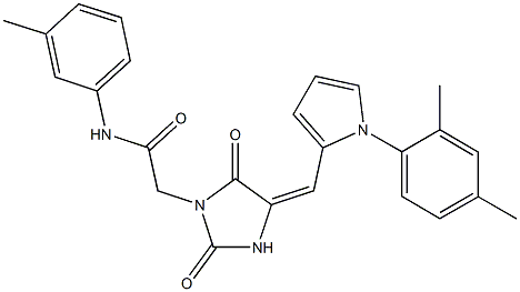 5-(4-sec-butoxybenzylidene)-3-[2-(4-morpholinyl)-2-oxoethyl]-1,3-thiazolidine-2,4-dione structure