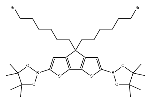 2,6-二溴-4,4-双(6-溴己基)-4H-环戊[2,1-B:3,4-B']二噻吩CAS:1772628-77-9