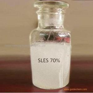 The foaming agent SLES70% has excellent properties of decontamination, emulsification, wetting