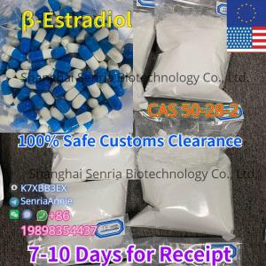 Hormone 99% Purity Beta Estradiol Powder CAS 50-28-2 Steroid Powder Anti-Estrogen Powder Beta Estradiol with Best Price 100% Safe Customs Clearance
